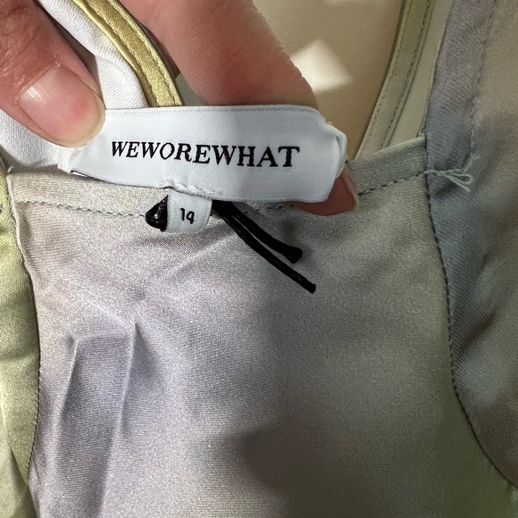 WeWoreWhat Yellow and Blue Midi Dress - Picture 3 of 7